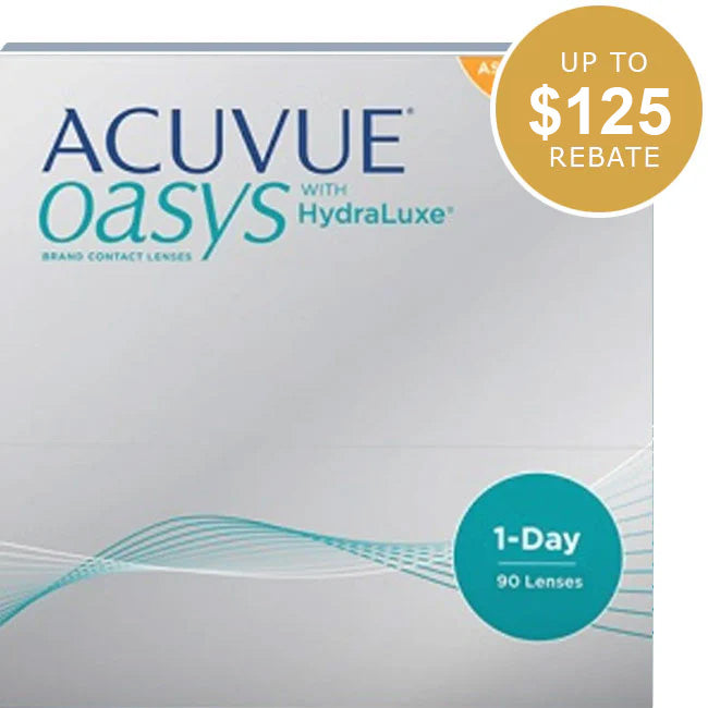 ACUVUE® OASYS 1‐Day with HydraLuxe® Technology for ASTIGMATISM 90